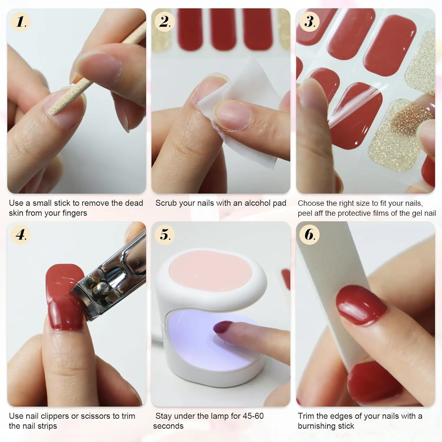 20 pcs Semi-Cured Gel Nail Strips | BSS-0176