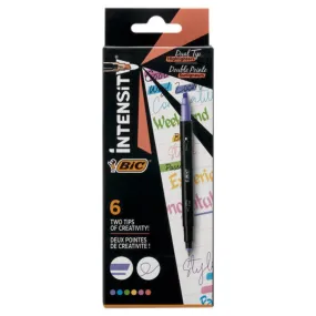 BIC Intensity Dual Tip Highlighter - Pack of 6