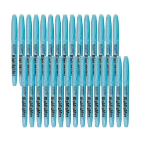 Blue Highlighter Markers - Set of 30