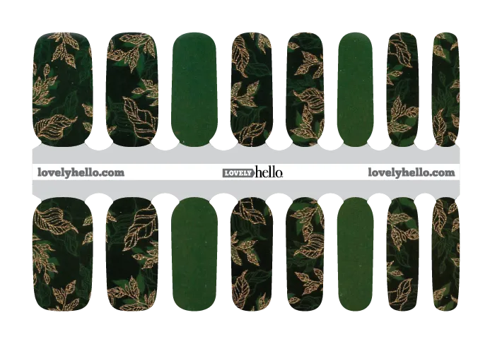 Emerald Ferns Nail Wraps