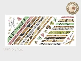 Snake Skin Pattern Water Slide Nail Art Decals - 1 pc (HOT-019)