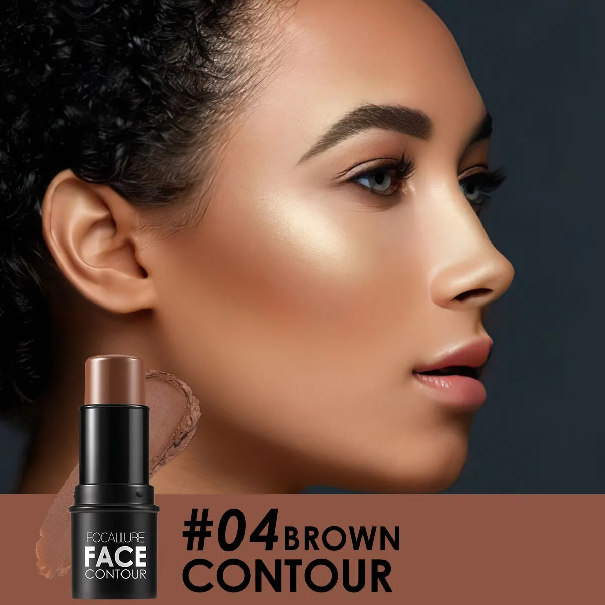Trendy Highlighter Bronzer Glitter Contour Stick